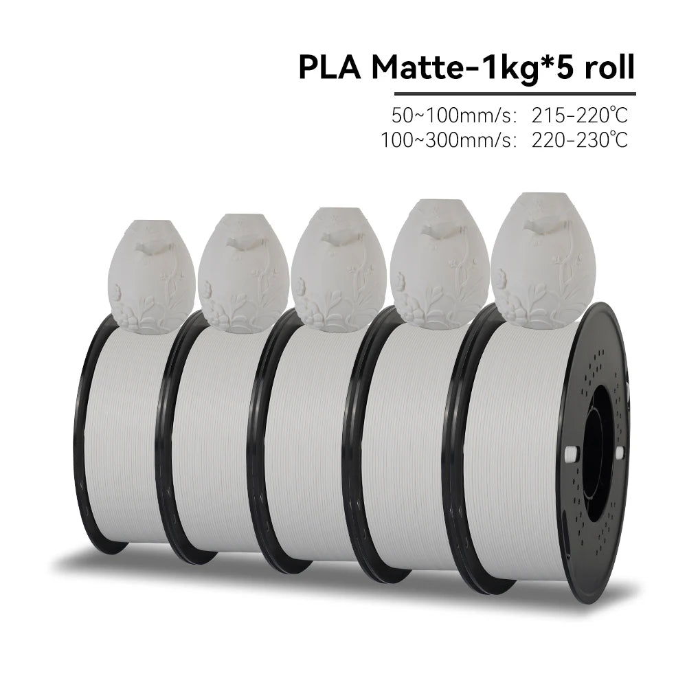 KEEPANG PLA/HS-PLA/PLA Matte/PLA Pro Filament 5KG PLA 3D Filament 1.75mm 1KG/Roll (2.2lbs) Neatly Wound 3D Printing Materials