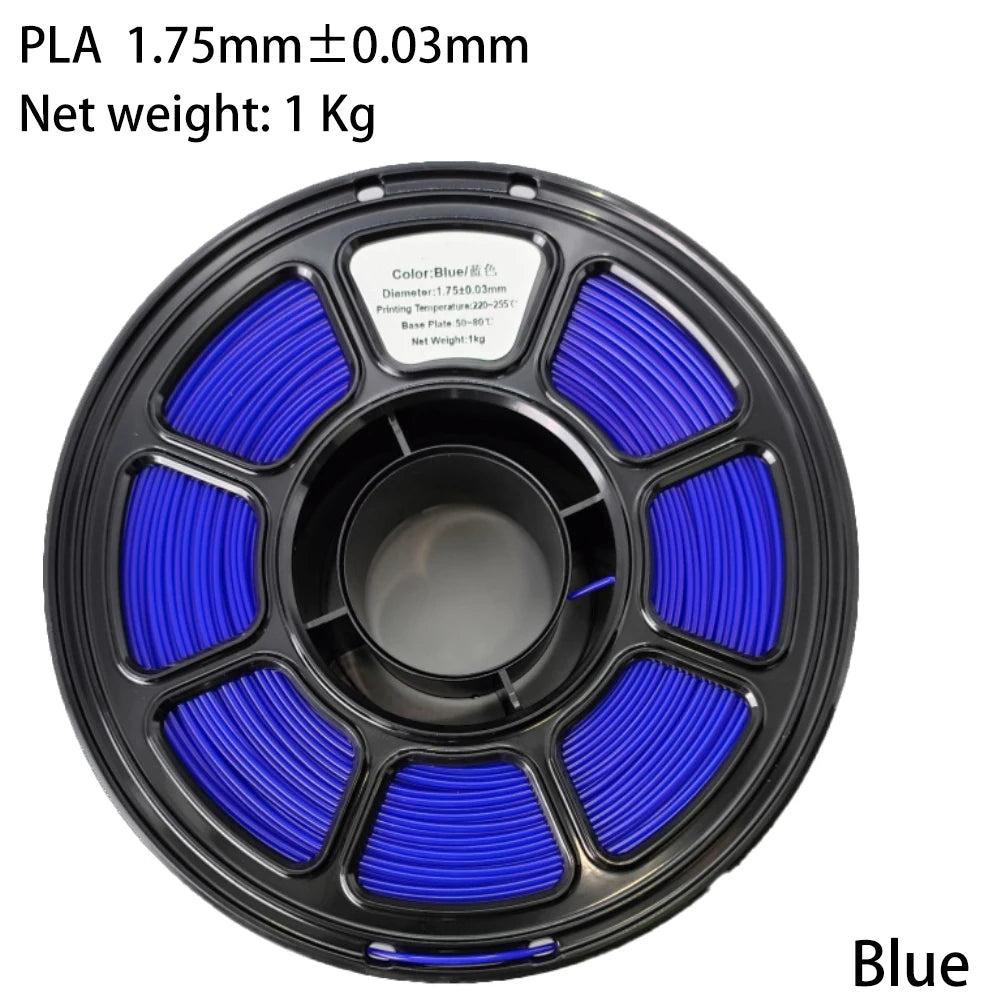 PLA/PETG Colorful 3D Filament Net Weight 1KG High Speed 3D Printer Filament High Flow Speed 3D Printing Mateial Pla 3D Printer