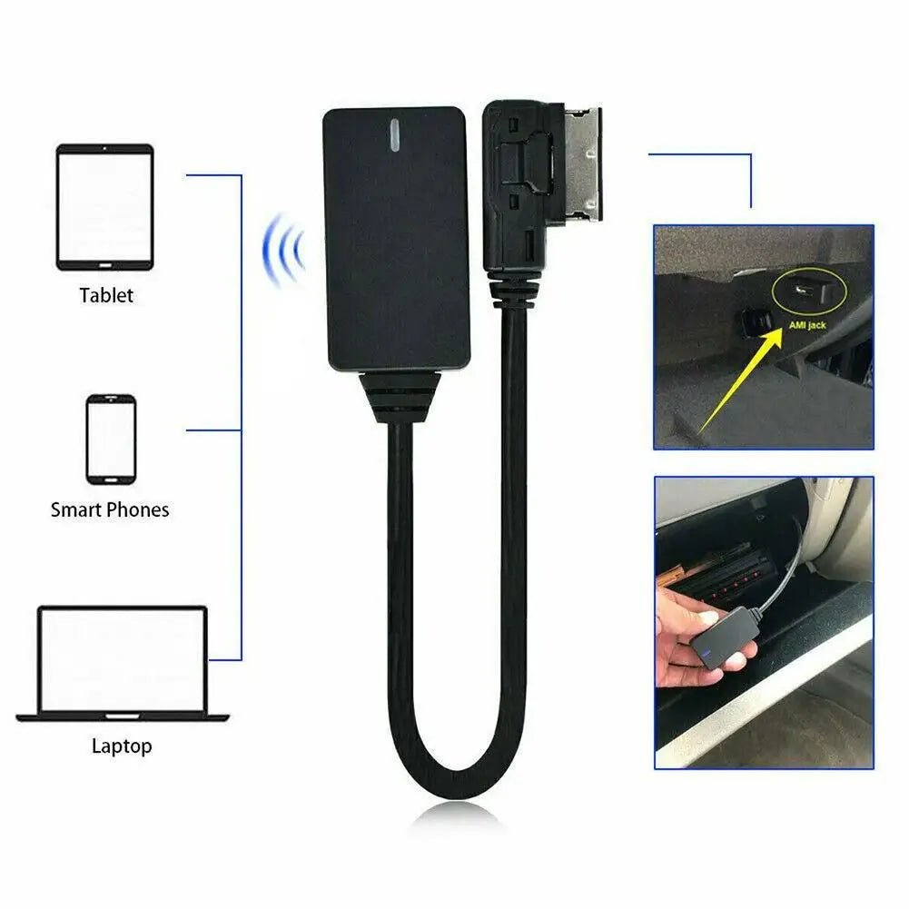 AMI MMI MDI Wireless Aux Bluetooth Adapter Cable Audio Music Auto Bluetooth For Audi A3 A4 B8 B6 Q5 A5 A7 R7 S5 Q7 A6L A8L L1W4