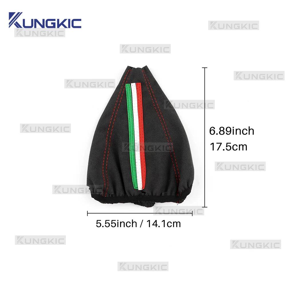 For Abarth 595 695 2016 2017 2018 2019 2020 2021 2022 2023 2024 Fiat 500 2011-2024 Manual Shifter Suede Gear Shift Boot Cover
