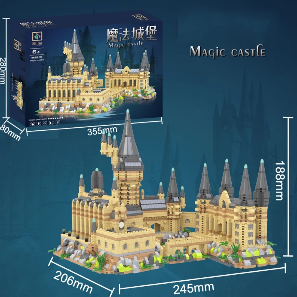 Magic Castle Building Block Set - Creative Assembly Puzzle for Kids, Ideal Birthday & Holiday Gift, Stunning Home Decor