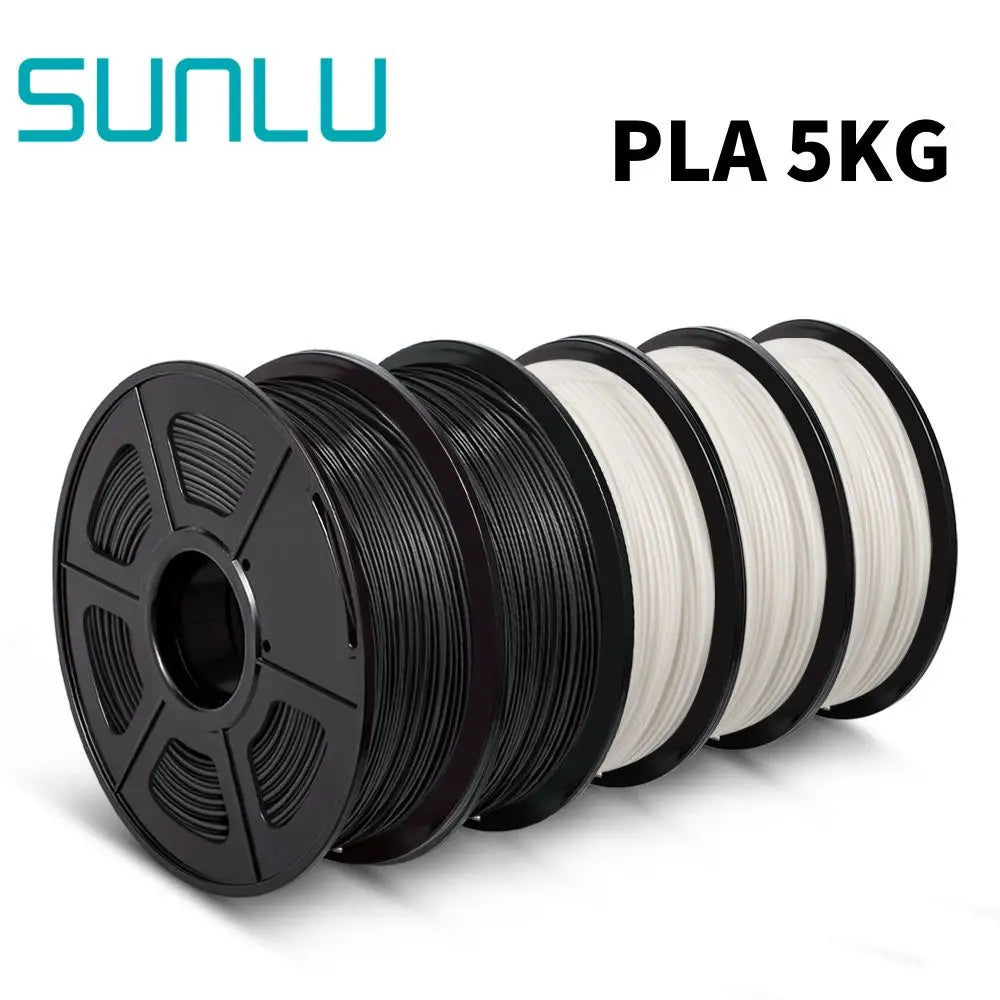 SUNLU PLA/PLA+/PETG/SILK/PLA Matte/ PLA Meta Filament 5KG 1KG/ Roll 1.75mm +/-0.02MM 3D Printer Filament Neatly Wound Filament