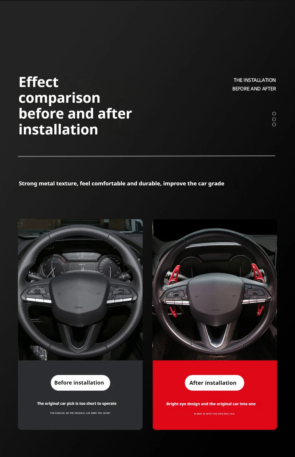 For Audi A1 A3 A4L A5 A7 S3 S4 S5 Q2 Q5L SQ5L Q7 TT TTS R8 Q2L Q3 SQ7 Q8 Car Steering Wheel DSG Shift Paddle Extension