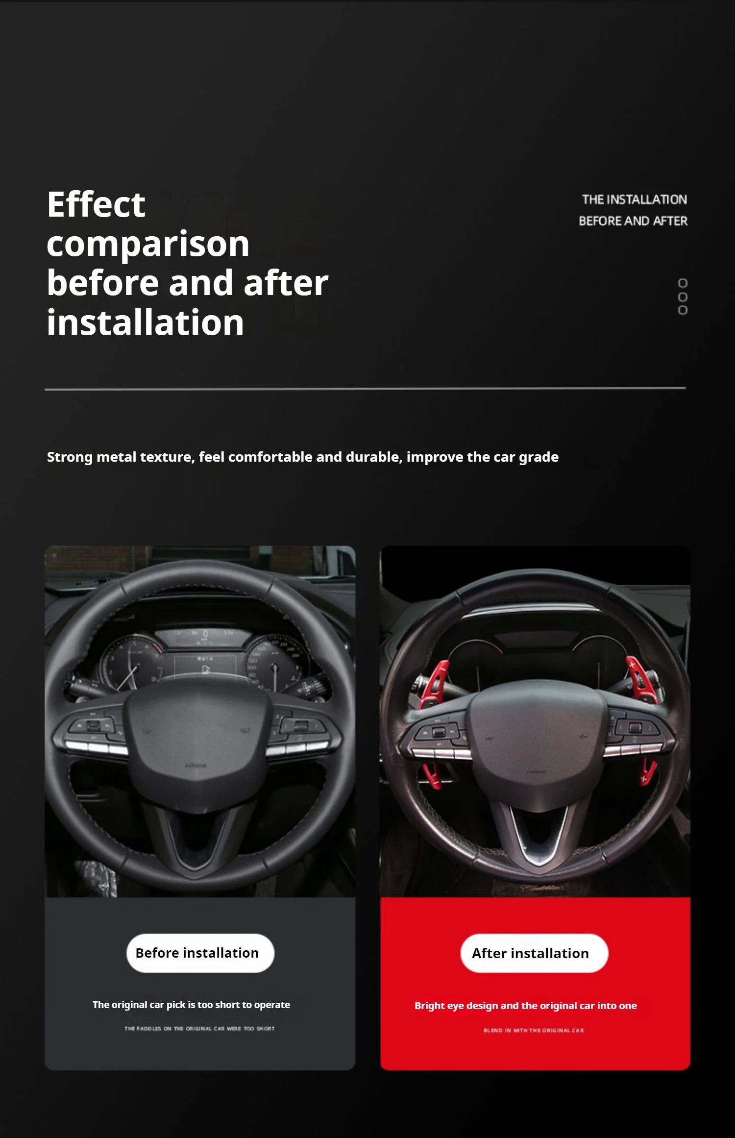 For Audi A1 A3 A4L A5 A7 S3 S4 S5 Q2 Q5L SQ5L Q7 TT TTS R8 Q2L Q3 SQ7 Q8 Car Steering Wheel DSG Shift Paddle Extension