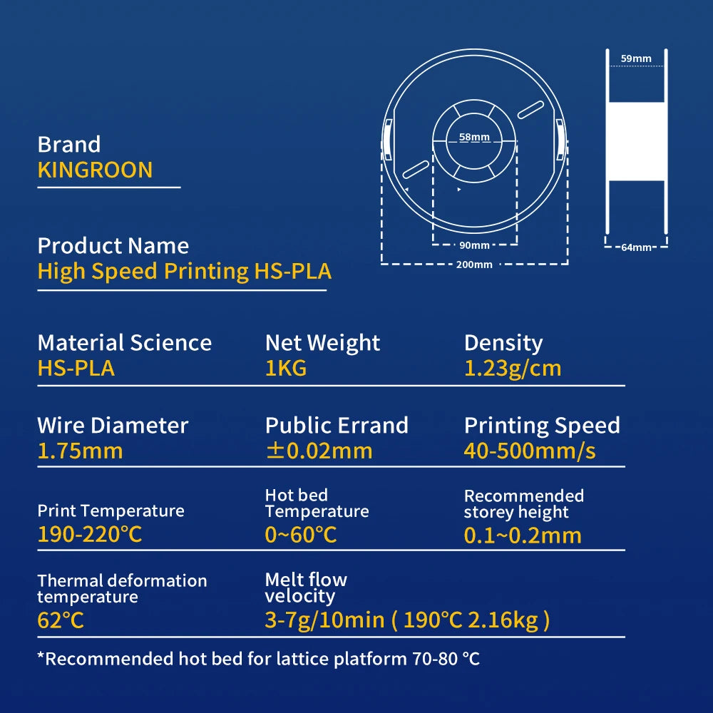 KEEPANG PLA/HS-PLA/PLA Matte/PLA Pro Filament 5KG PLA 3D Filament 1.75mm 1KG/Roll (2.2lbs) Neatly Wound 3D Printing Materials