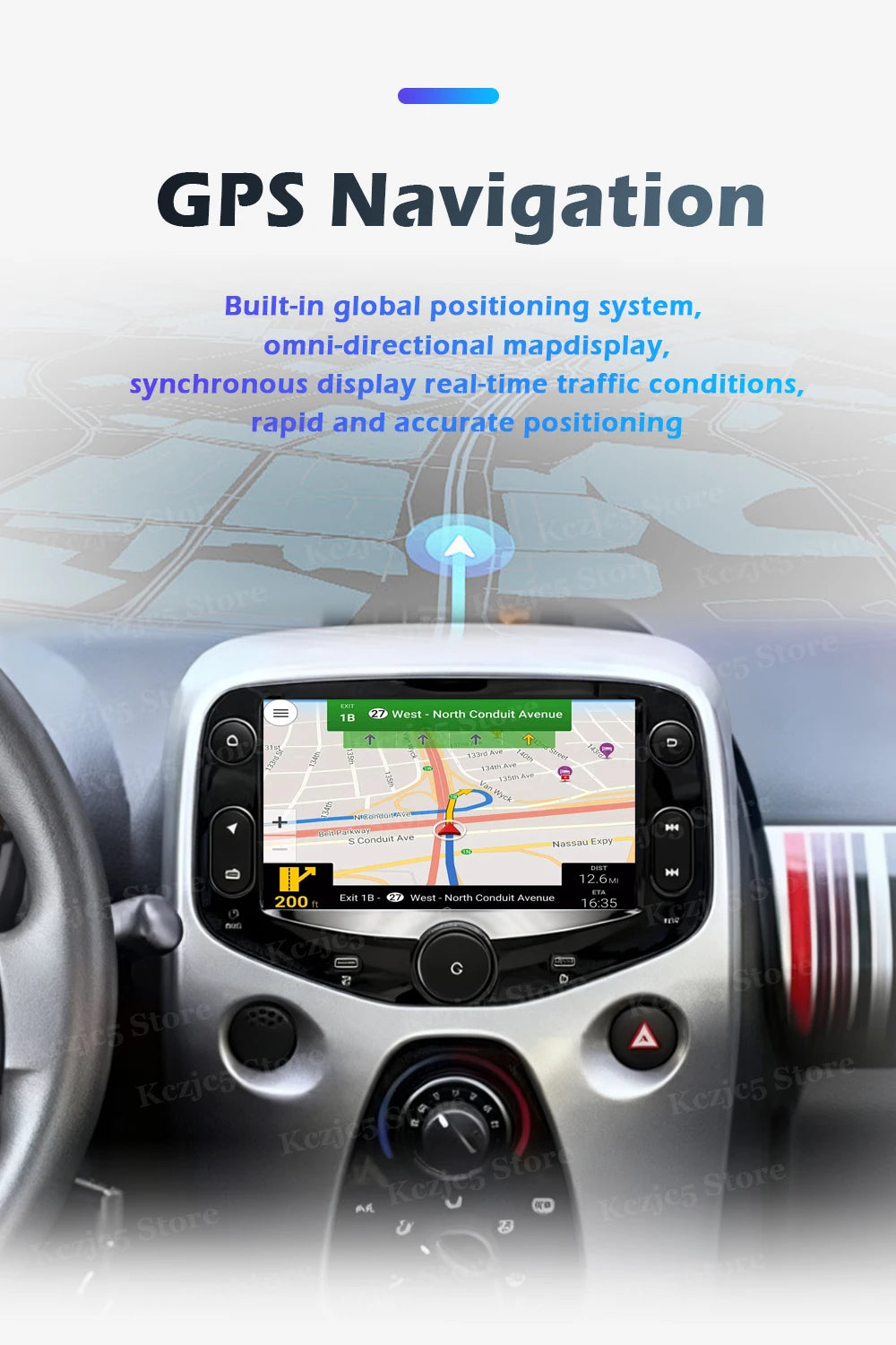 Car intelligent system For FIAT 500 2016-2019 Android 16 Navigation GPS Wireless CarPlay Car Multimedia Screen Head Unit Wifi BT