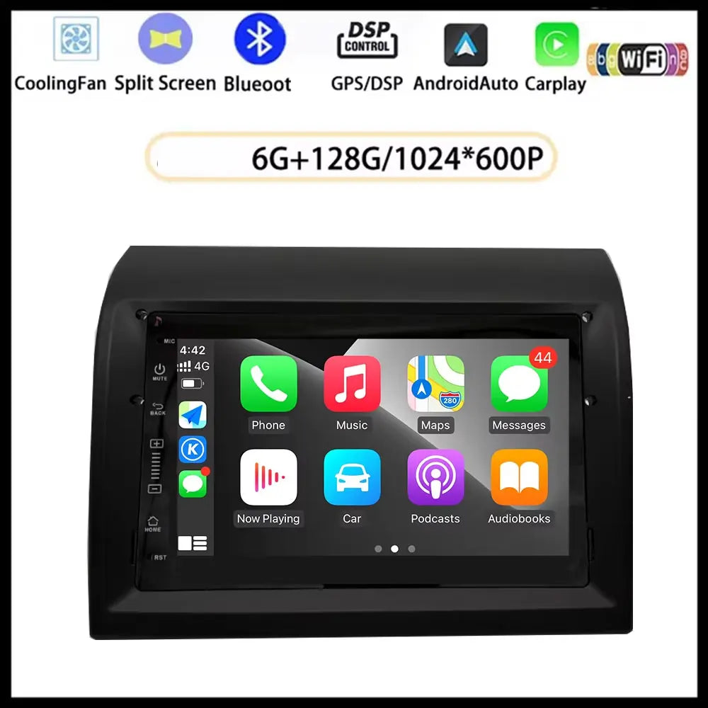 7" Android Auto for Fiat Ducato 2006 - 2016 Car Radio GPS Navigation Player Multimedia Player Wireless Carplay Screem WIFI Fan