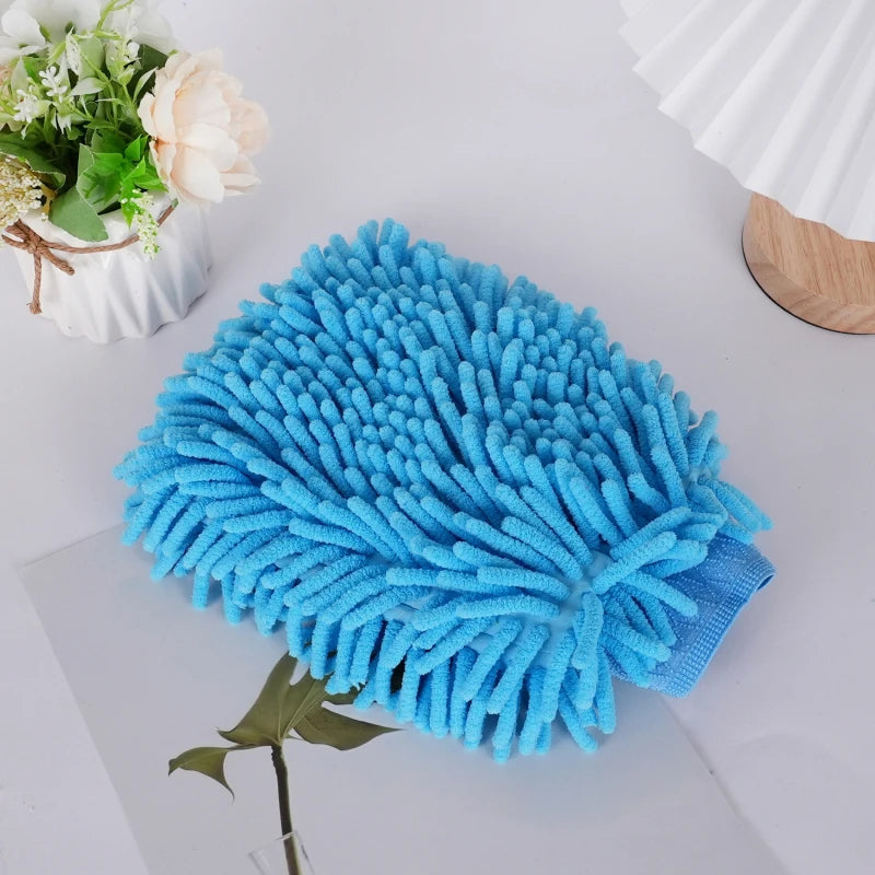 Car Wash Mitts Chenille Mitts Plush Wipes Thickened Double Sided Car Accessories Recyclable Cleaning Tools Car Accessories