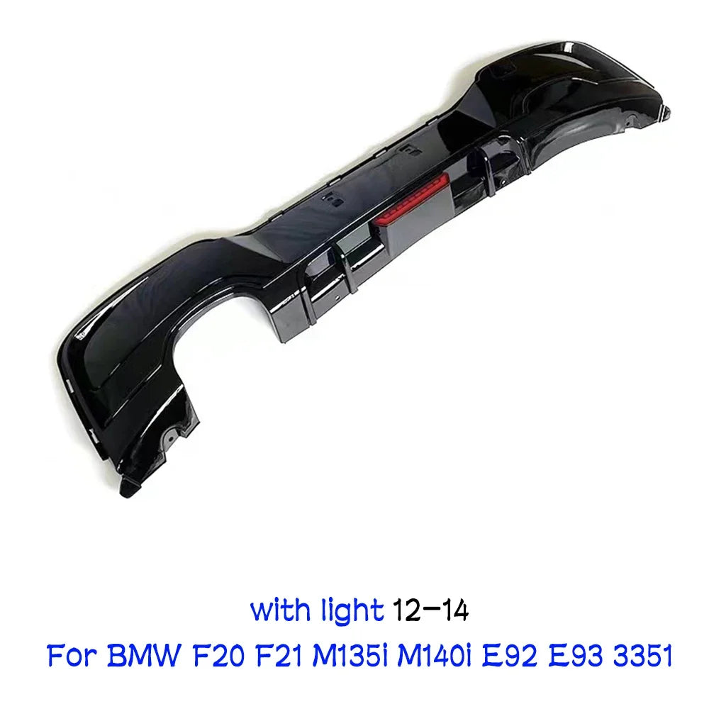 Rear Bumper Lip Diffuser With LED Rear Spoiler For BMW 1er M Sport F20 F21 M135i M140i Fits BMW BMW E92 E93 335I Accessories HOT
