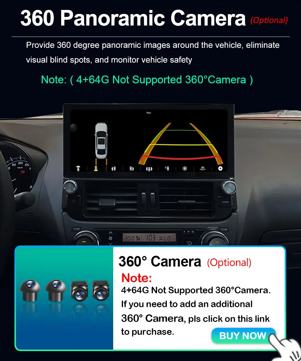 12.3 '' Android 16 for Fiat 500 2007 - 2015 Car Radio Video Multimedia Player BT 4G GPS Navi Wireless Carplay WiFi Touch Screen