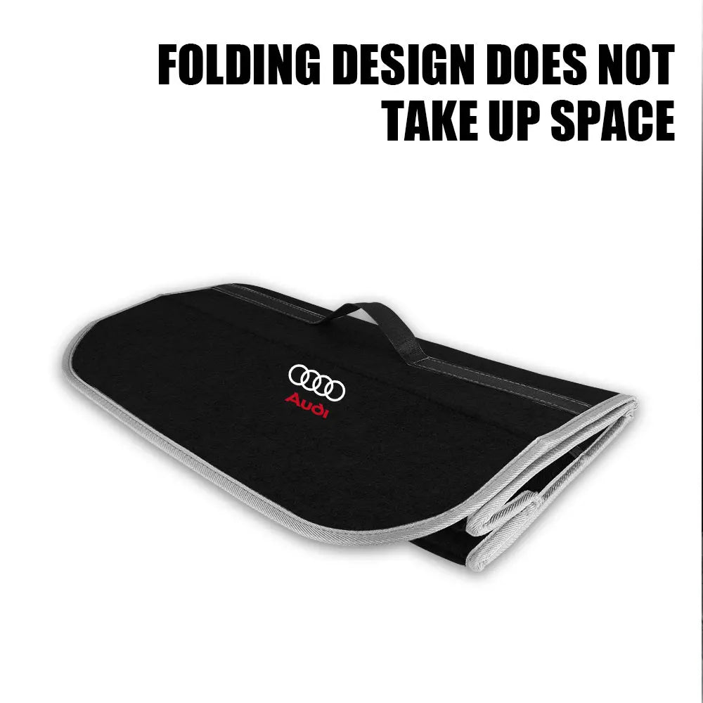 Large Capacity Car Trunk Storage Box Auto Badge Multiuse Tools Organizer Bag Folding Stowing Tidying Accessories For AUDI SLINE