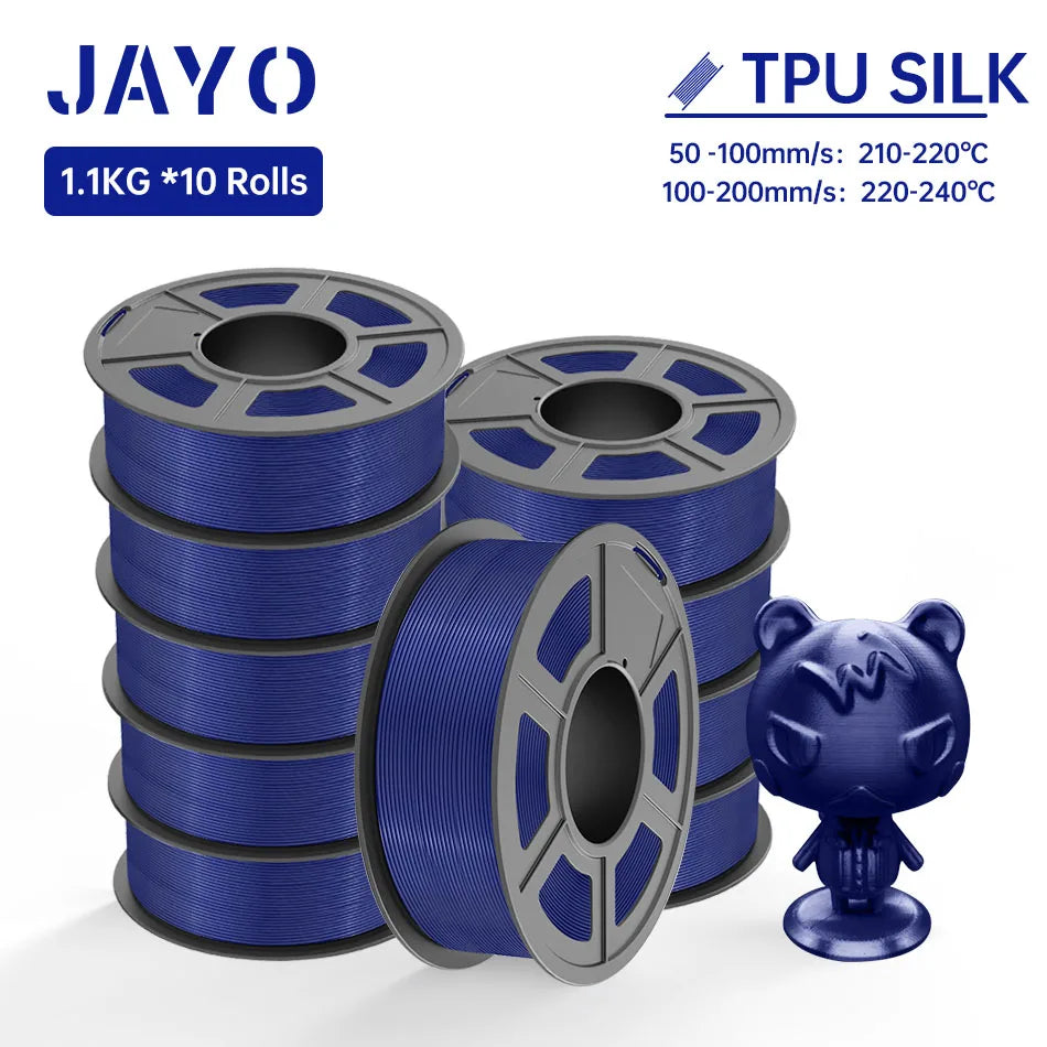 JAYO 3d Filament petg/ pla plus/ pla/PLAMeta /SILK PLA+ 1.75MM PLA 3D Filament for FDM 3D Printer TPU SILK 3D Printing Materials