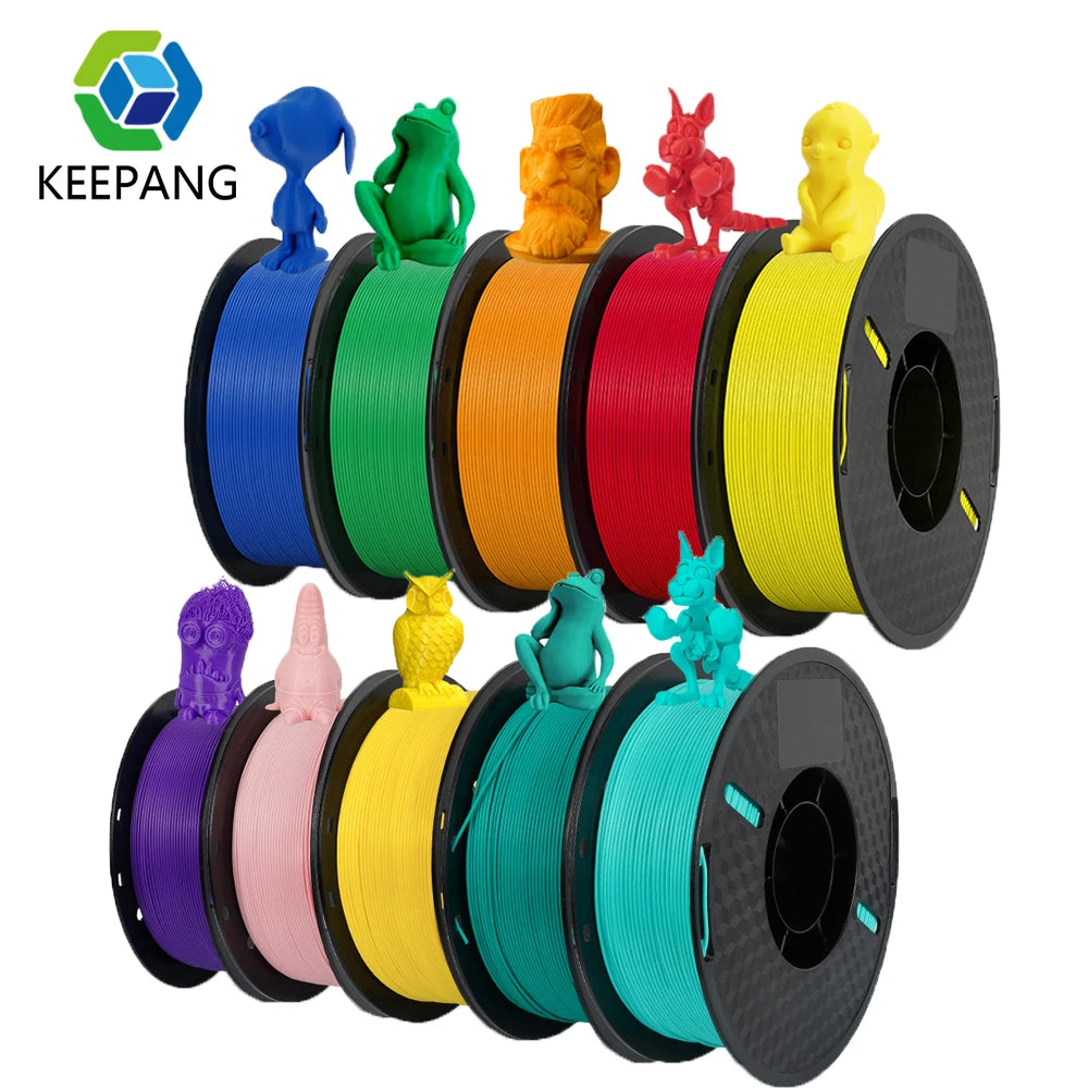 KEEPANG PLA/HS-PLA/PLA Matte/PLA Pro Filament 5KG PLA 3D Filament 1.75mm 1KG/Roll (2.2lbs) Neatly Wound 3D Printing Materials