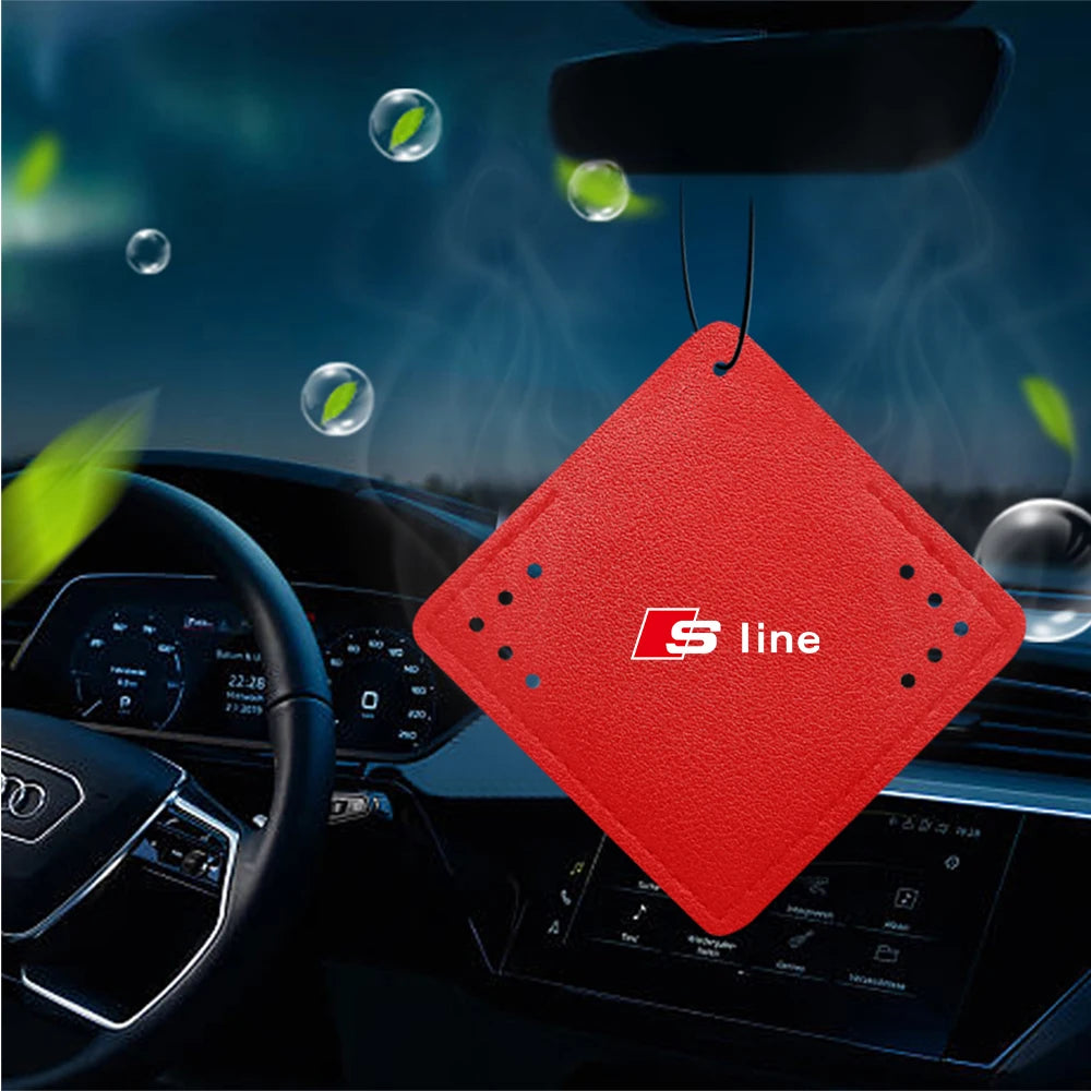 Car Air Freshener Rearview Mirror Pendant Aromatherapy Sachet For Audi A3 A4 A4L A5 B3 B4 B5 B6 B7 B8 RS3 Quattro C5 C6 C7 C5 C6