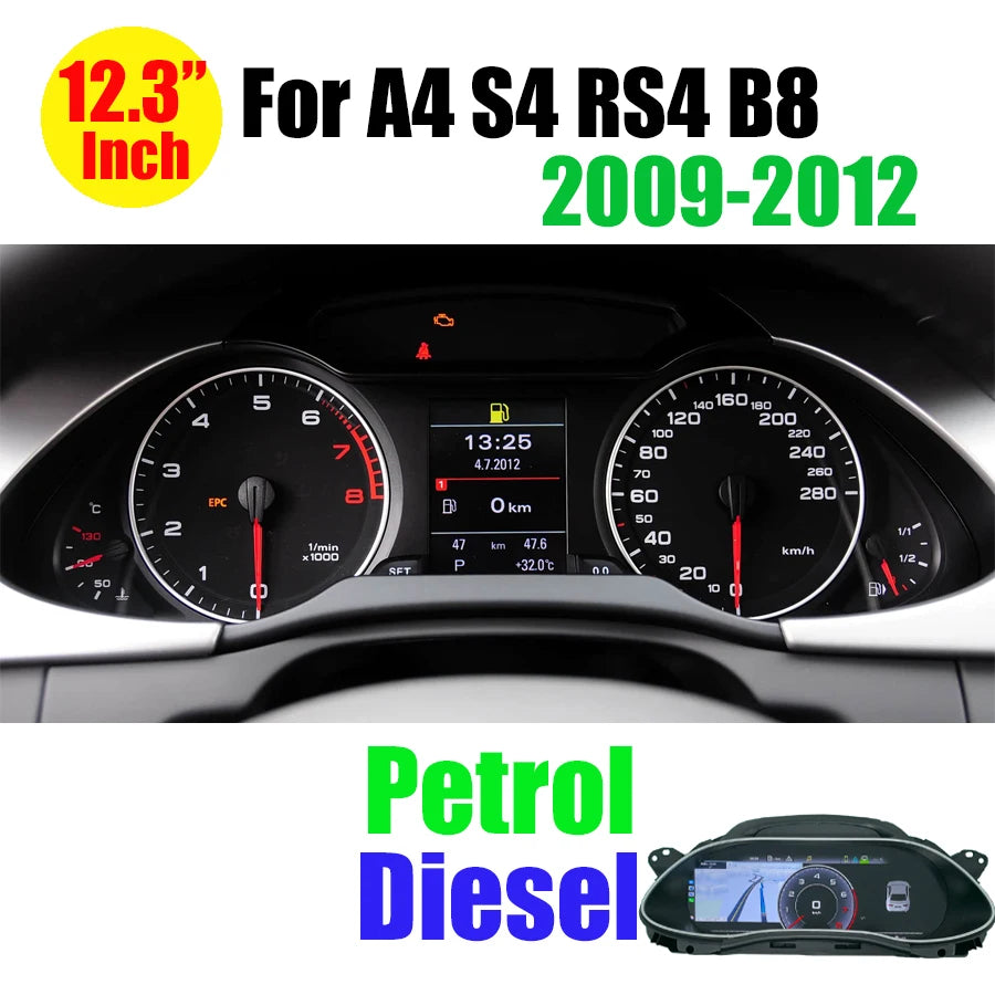 Instrument Cluster Virtual Cockpit Digital Speedometer LCD Dashboard Gauge For Audi TT TTS A3 A4 B8 A5 S5 Q3 Q5 RS4 RS5 A6 A7 Q7