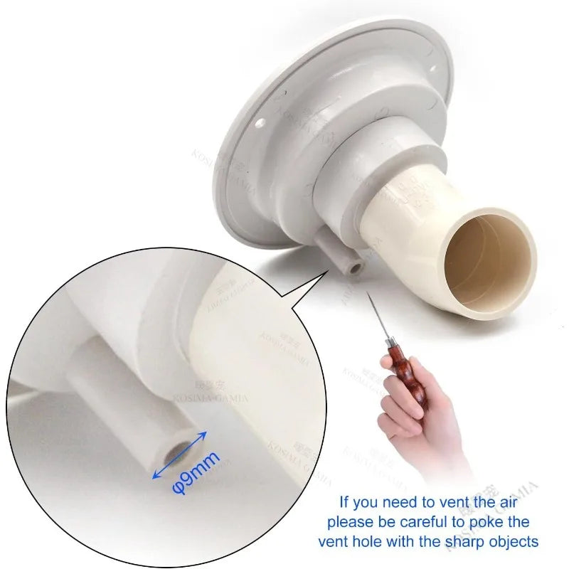 Car Accessories Black/White Round Gravity Water Inlet with Lock RV Accessories Caravan for RV Boat Camper Trailer Exterior Hatch