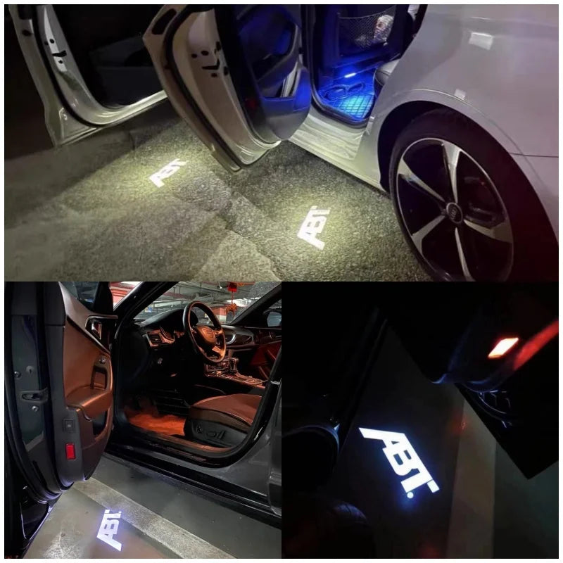 ABT for Audi A1 A6 C8 A4 B5 B6 B7 B8 B9 S3 S4 S5 RS3 8U Q3 Q5 8R Q7 Q8 TT A3 8V V8 8P A5 A7 A8 LED Car Door Projector Light