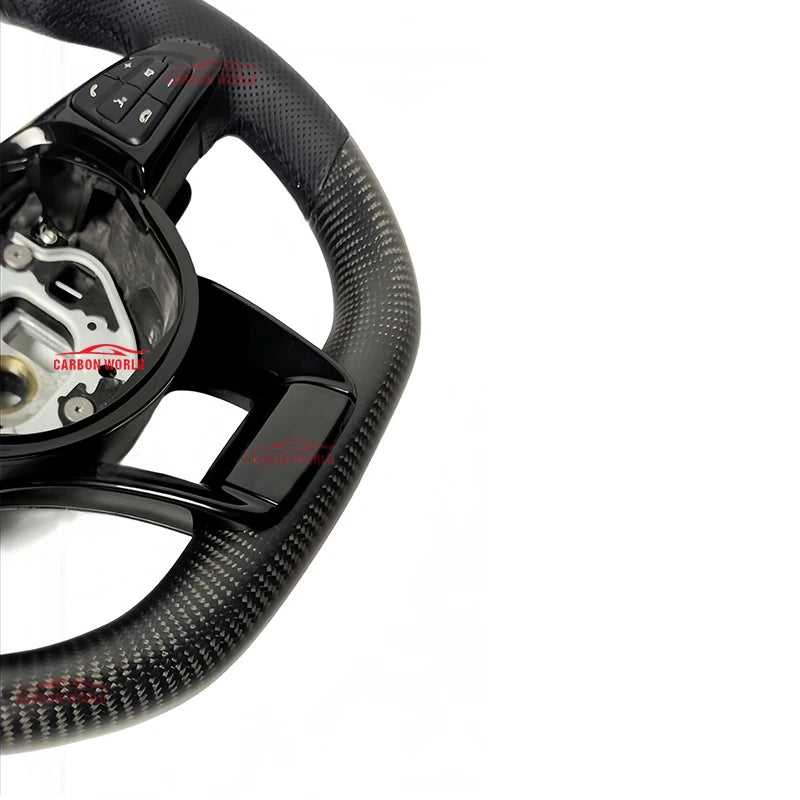 Carbon Fiber Leather Steering Wheel Upgraded Model Fit for Mercedes-Benz W205 W204 W222 C63 GLA GLC A45 E63 S63 G63 GLS