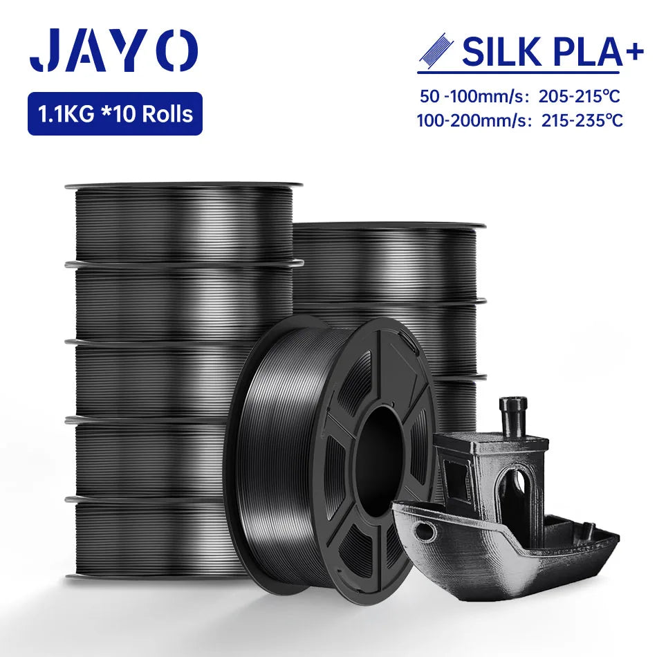 JAYO 3d Filament petg/ pla plus/ pla/PLAMeta /SILK PLA+ 1.75MM PLA 3D Filament for FDM 3D Printer TPU SILK 3D Printing Materials