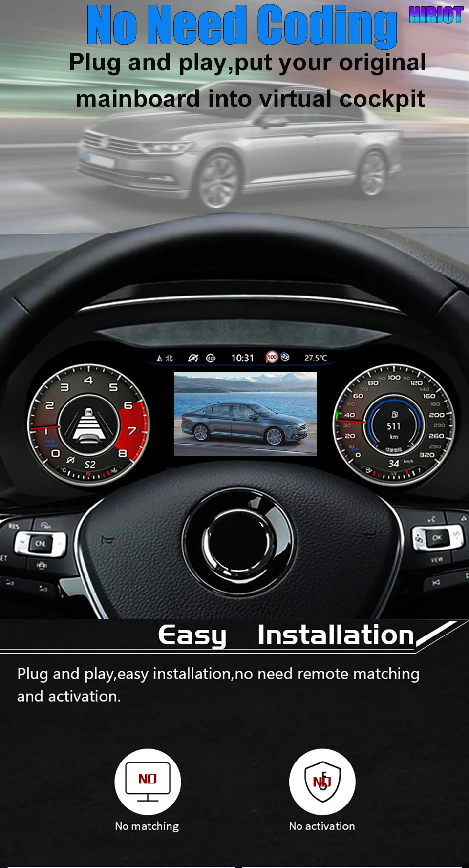 Instrument Cluster Virtual Cockpit Digital Speedometer LCD Dashboard Gauge For Audi TT TTS A3 A4 B8 A5 S5 Q3 Q5 RS4 RS5 A6 A7 Q7