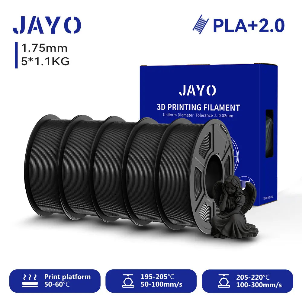 JAYO 3D PLA / SILK / PLA META / PETG / PLAMatte / ABS / High Speed PLA/ PLA PLUS 3D Filament 1.75mm Printer Filament 1.1KG/Roll