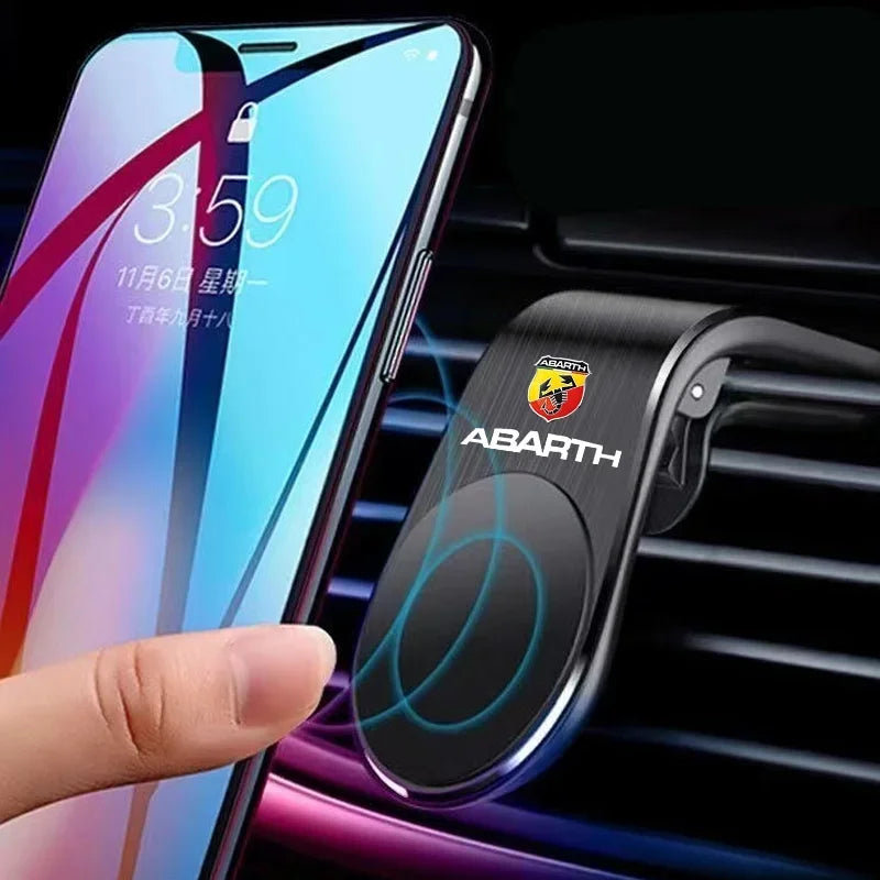 Magnetic Car Phone Holder Air Vent Clip Mount Mobile Cellphone GPS Support For FIAT 500 Grande Stilo Freemont Punto Astra Bravo