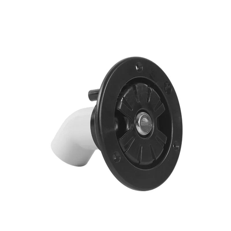 Car Accessories Black/White Round Gravity Water Inlet with Lock RV Accessories Caravan for RV Boat Camper Trailer Exterior Hatch