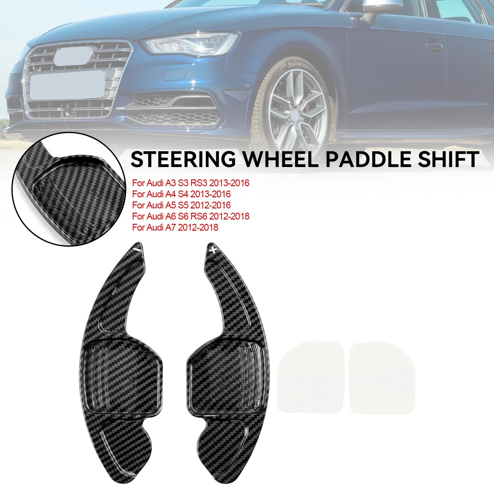 Artudatech Steering Wheel Shift Paddle Shifter Extension Fit For Audi A3 A4 A5 A6 A7 A8 Q5 Q7
