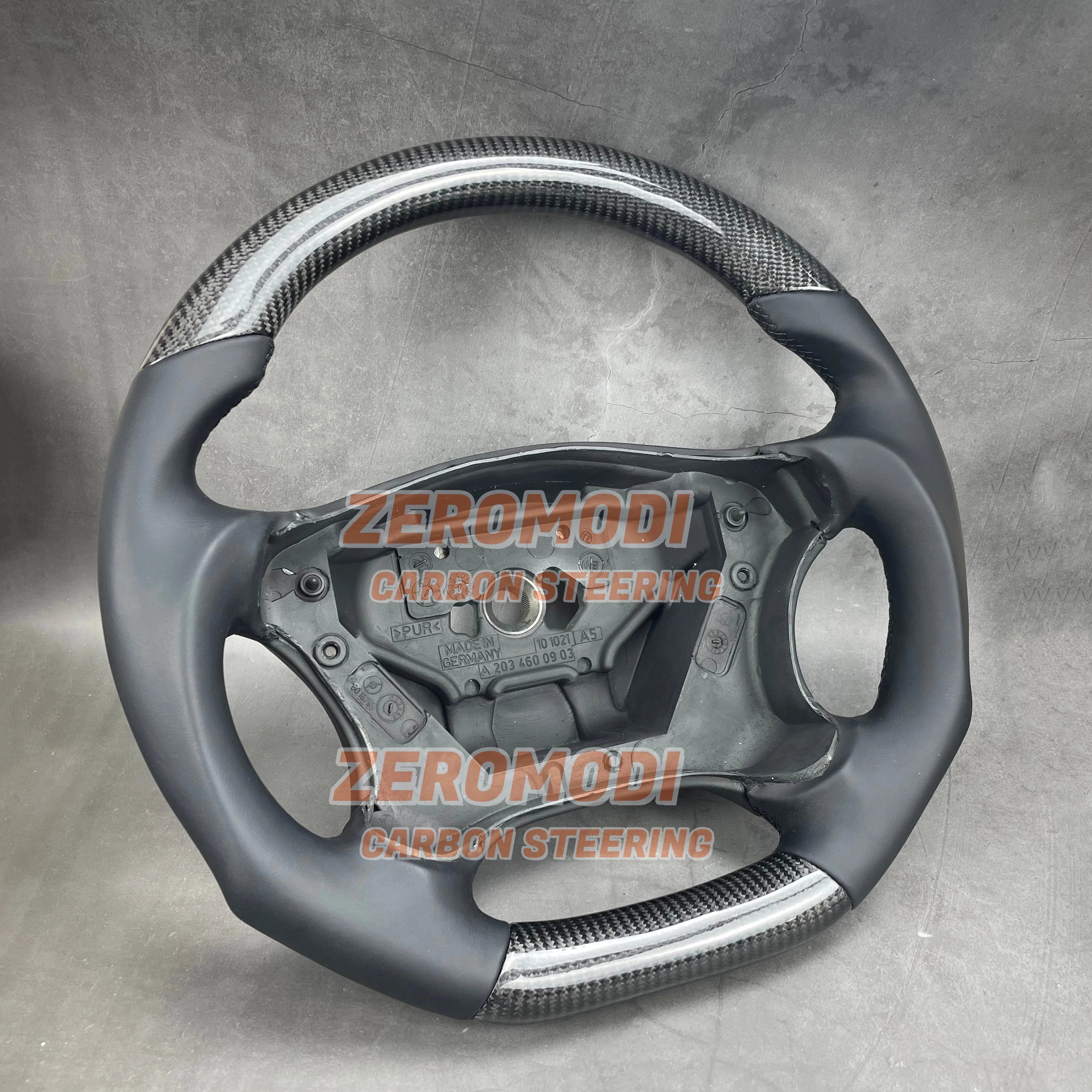 Steering Wheel 2001 2002 2003-2007 For Mercedes W203 C Class AMG Gray Walnut Veneer