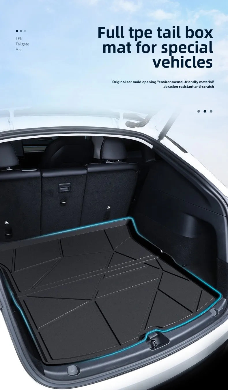 Upgrade TPE Car Rear Trunk Mats Storage Pads Cargo Tray Dustproof Waterproof Protecion Cushion For Audi 2014-2024 2023 2022