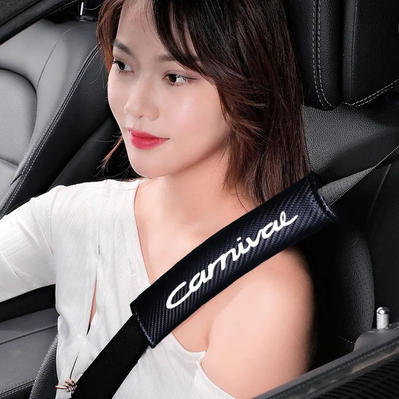 Car Safety Belt Cover Adjustable Seat Belt Cover Shoulder Strap Covers For KIA carnival Accessories Car Shoulder Protector Pad