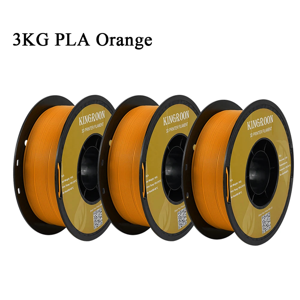 KINGROON 3KG PLA Filament 1.75mm PLA For 3D Printer 1KG per Roll PLA Material for 3D Printing filamento pla 3D Printer Filament