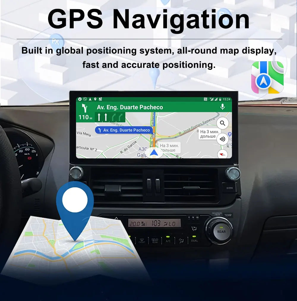 12.3 '' Android 16 for Fiat 500 2007 - 2015 Car Radio Video Multimedia Player BT 4G GPS Navi Wireless Carplay WiFi Touch Screen