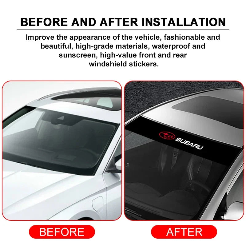 Car Front Rear Windshield Decoration Accessories Stickers For Subaru Forester impreza Outback Legacy Tribecacar Car Accessories
