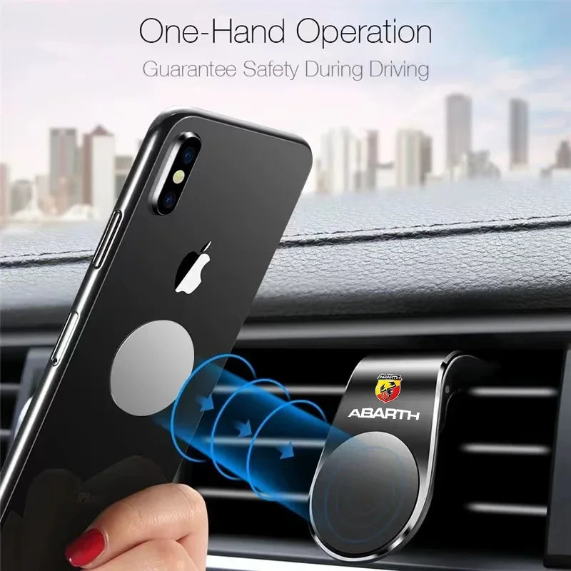 Magnetic Car Phone Holder Air Vent Clip Mount Mobile Cellphone GPS Support For FIAT 500 Grande Stilo Freemont Punto Astra Bravo