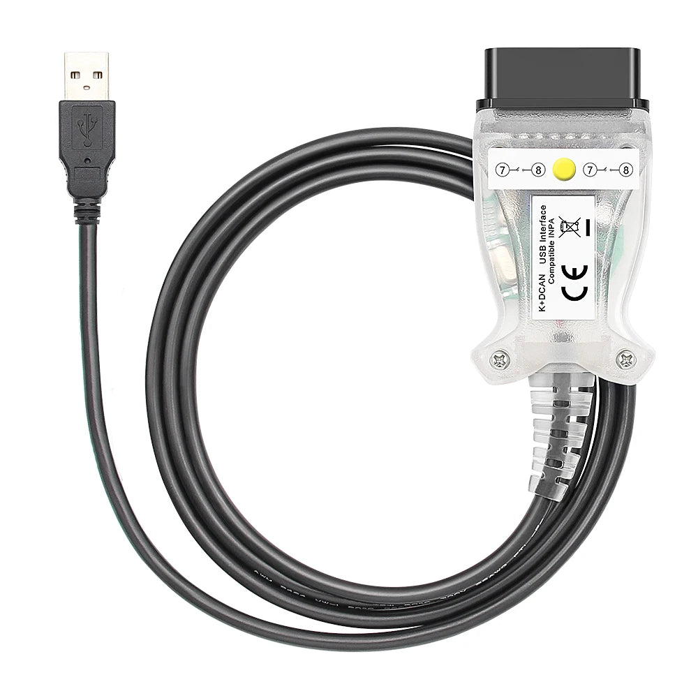 K DCAN K+CAN FTDI Chip OBD2 Auto Car Diagnostic Tools OBD 2 Scanner Switch USB Interface Cable K + DCAN OBD Diagnostic Cable
