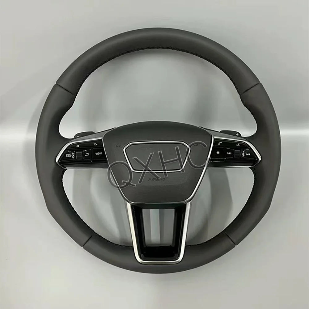 Leather Perforated Steering Wheel For Audi RS A3 A4L A5 A6L A7 Q2 Q3 S4 S5 R8 B8 C7 Q7 TTRS Steering Wheel Campaign Assembly