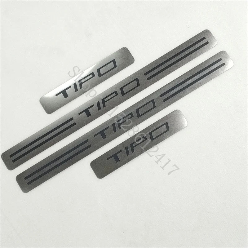 Car Accessories for Fiat TIPO 2015 2016 2017~2020 Stainless Steel Door Sill Scuff Plate Guards Threshold Pedal Styling Trim