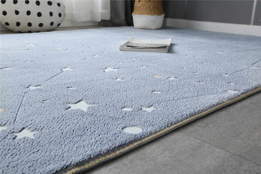 Unique Area Rugs Glow in The Dark Rug Luminous Carpet for Kids Bedroom Modern Indoor Rugs for Children Dorm Home Decor Carpets