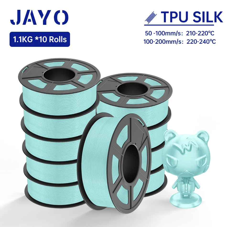 JAYO 3d Filament petg/ pla plus/ pla/PLAMeta /SILK PLA+ 1.75MM PLA 3D Filament for FDM 3D Printer TPU SILK 3D Printing Materials