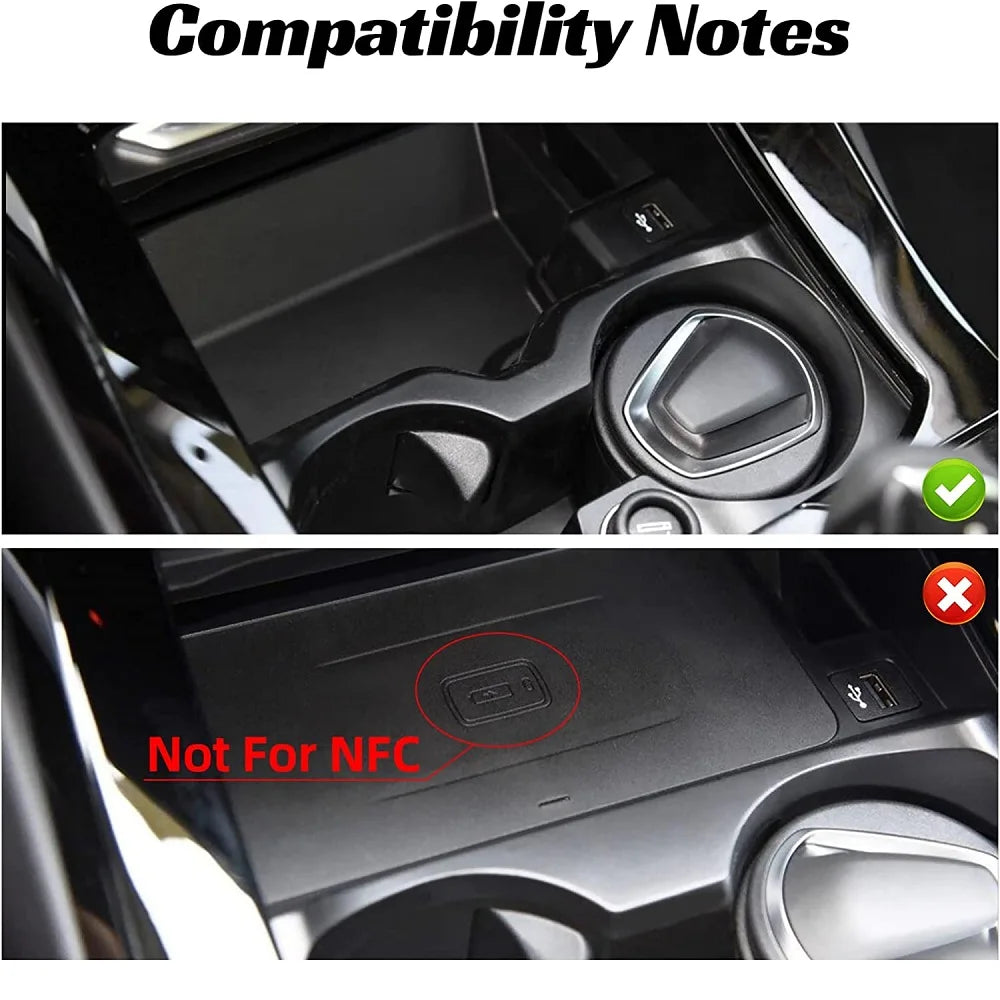 Wireless Car Charger for BMW X3 G01 2018-2021 2022 2023 BMW X4 2019 2020 2021 2022 2023 Accessories Wireless Charging Pad Mat