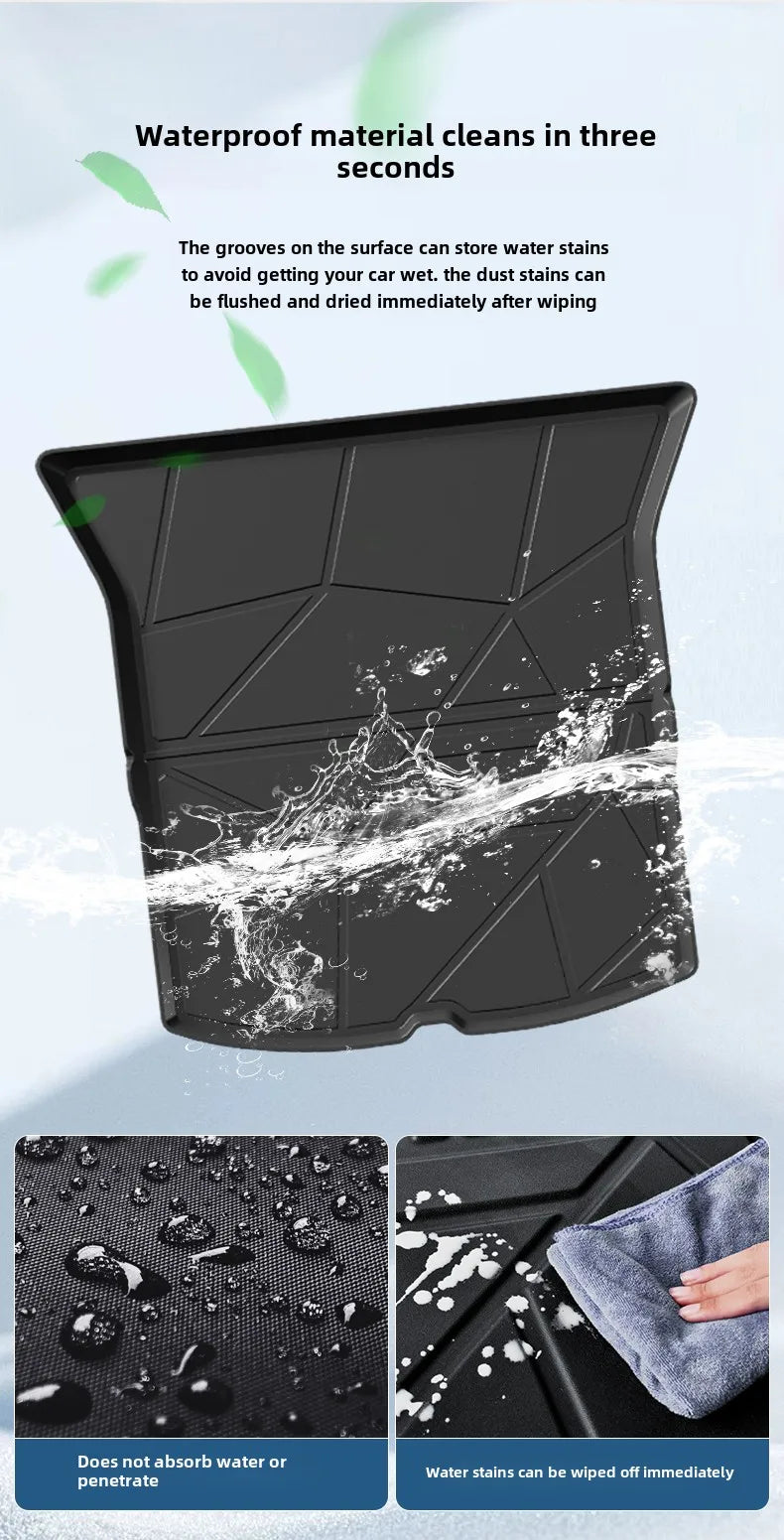 Upgrade TPE Car Rear Trunk Mats Storage Pads Cargo Tray Dustproof Waterproof Protecion Cushion For Audi 2014-2024 2023 2022