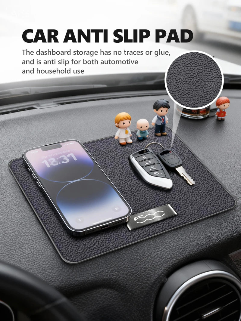 For Fiat Car Dashboard Sticky Pad Non-slip Mat Phone Holder Waterproof Pads FR Abarth 500 Tipo FR Palio Bravo Pondo Doblo Tipo