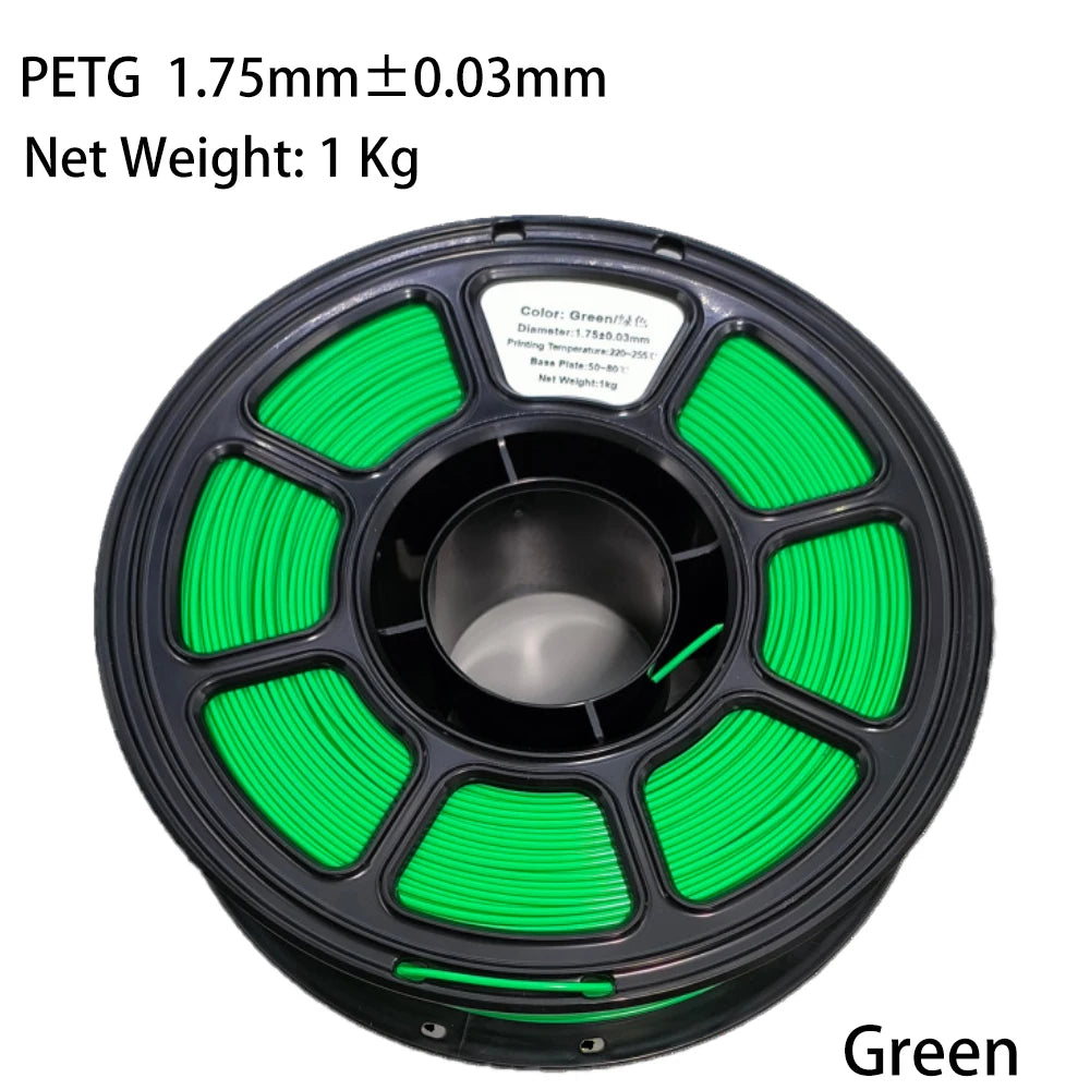 PLA/PETG Colorful 3D Filament Net Weight 1KG High Speed 3D Printer Filament High Flow Speed 3D Printing Mateial Pla 3D Printer