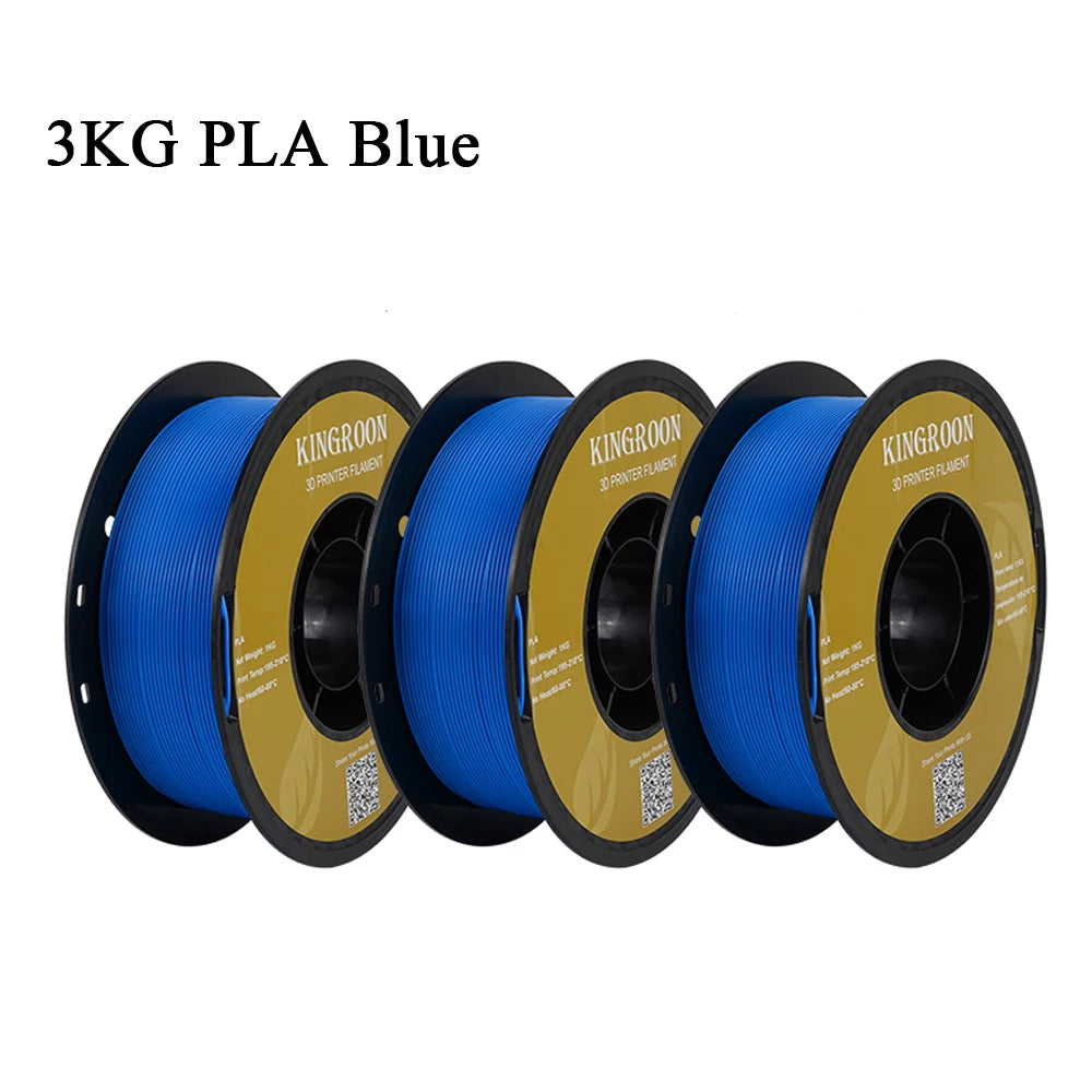 KINGROON 3KG PLA Filament 1.75mm PLA For 3D Printer 1KG per Roll PLA Material for 3D Printing filamento pla 3D Printer Filament