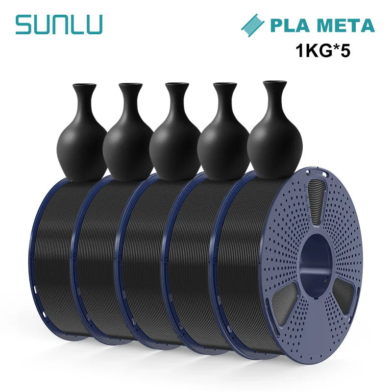 SUNLU PETG/PLA/PLA+/PLA Matte/PLA Meta 3D Printer Filament 5KG 1.75mm Neatly Wound Vacuum Packing 3D Printing Material Fast Ship