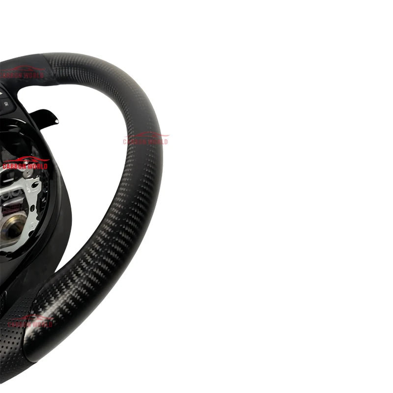 Carbon Fiber Leather Steering Wheel Upgraded Model Fit for Mercedes-Benz W205 W204 W222 C63 GLA GLC A45 E63 S63 G63 GLS