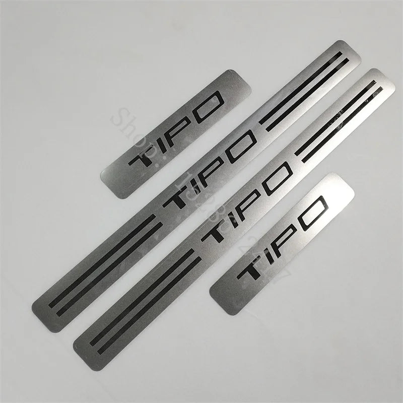 Car Accessories for Fiat TIPO 2015 2016 2017~2020 Stainless Steel Door Sill Scuff Plate Guards Threshold Pedal Styling Trim