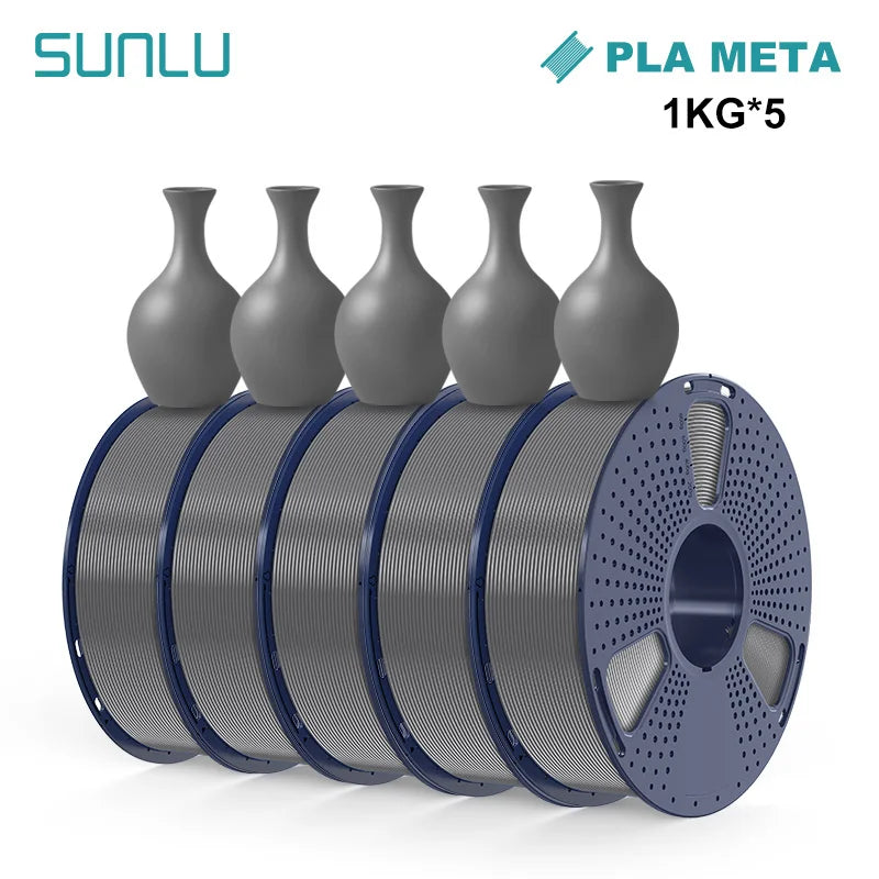 SUNLU PETG/PLA/PLA+/PLA Matte/PLA Meta 3D Printer Filament 5KG 1.75mm Neatly Wound Vacuum Packing 3D Printing Material Fast Ship