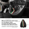 For Abarth 595 695 2016 2017 2018 2019 2020 2021 2022 2023 2024 Fiat 500 2011-2024 Manual Shifter Suede Gear Shift Boot Cover
